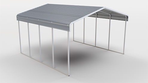 Regular curved roof style metal building